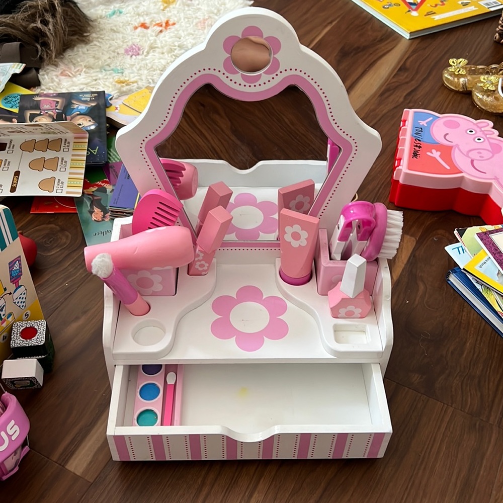 Melissa and Doug vanity.